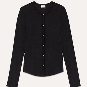 Aritzia Wilferd Black Oceane Long Sleeve